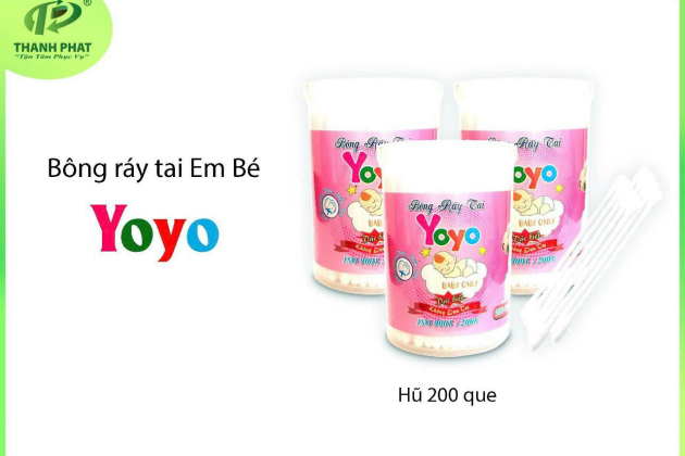 Bông Ráy Tai Cao Cấp Baby YoYo ( Hủ 200 que)