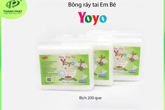 Bông Ráy Tai YoYo Baby Cao Cấp ( 200 que)