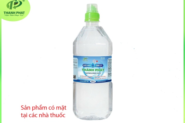 Nước Muối Sinh Lý THÀNH PHÁT Natriclorid 0,9% 500ml