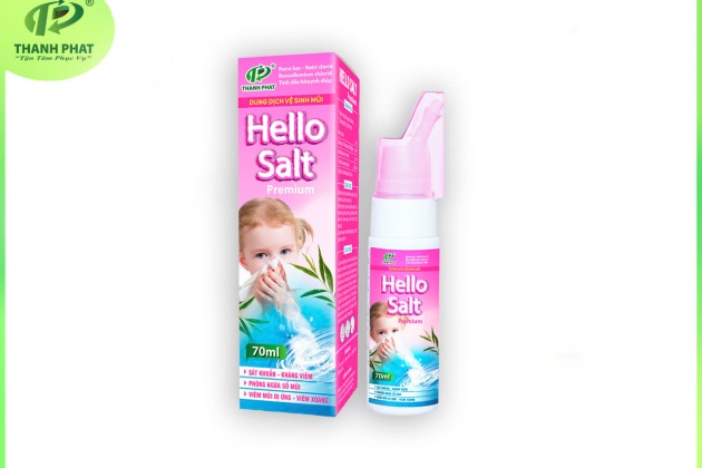 DUNG DỊCH VỆ SINH MŨI - HELLO SALT ( Dành Cho Bé - 70ml/ chai )