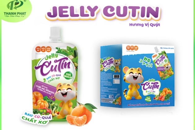 Jelly Cutin Rau Củ Quả - Vị Quýt