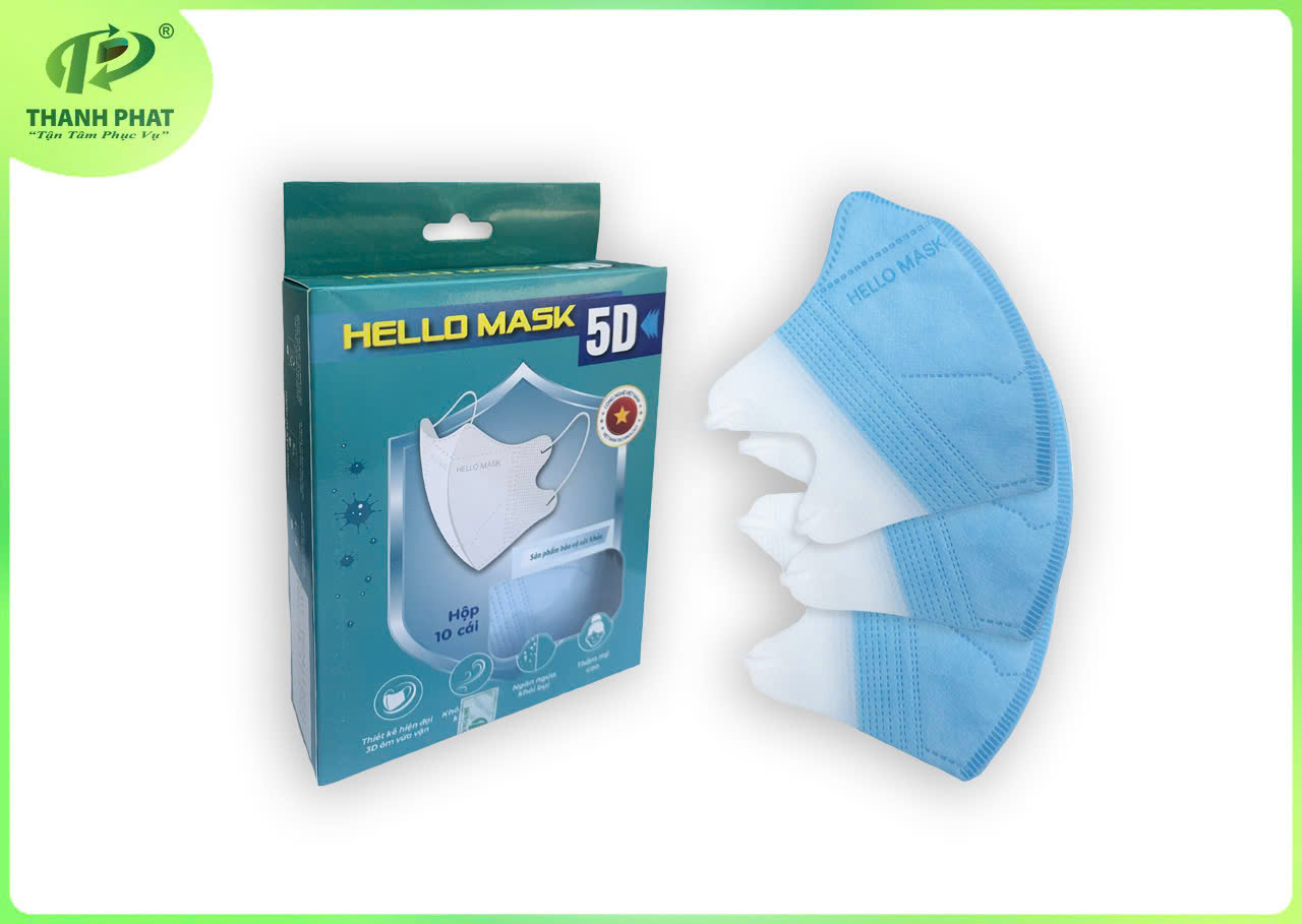 KHẨU TRANG 5D HELLO MASK  (10 Cái / Hộp )