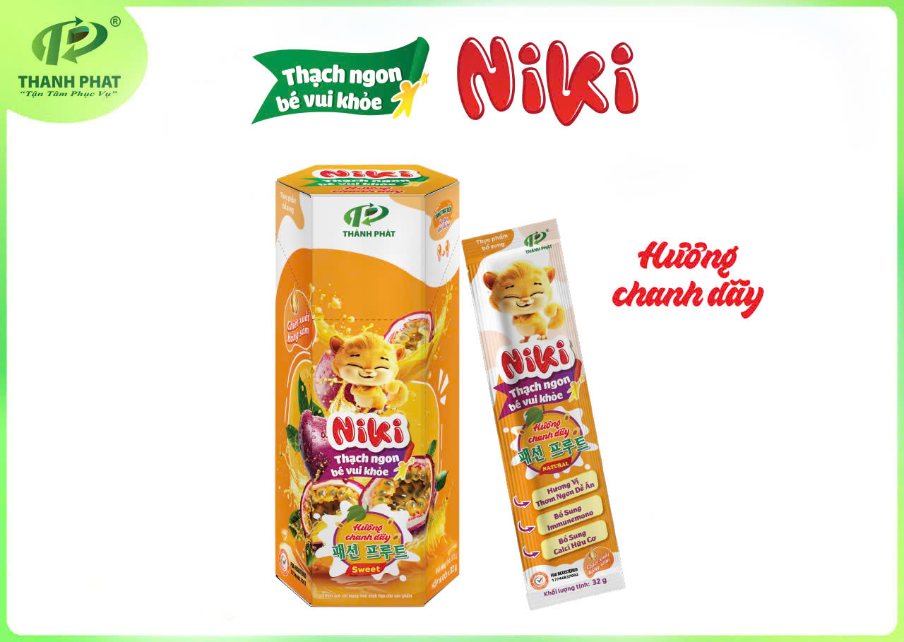 Thạch Túi Niki - Thạch Ngon Bé Vui Khỏe Vị Chanh Dây