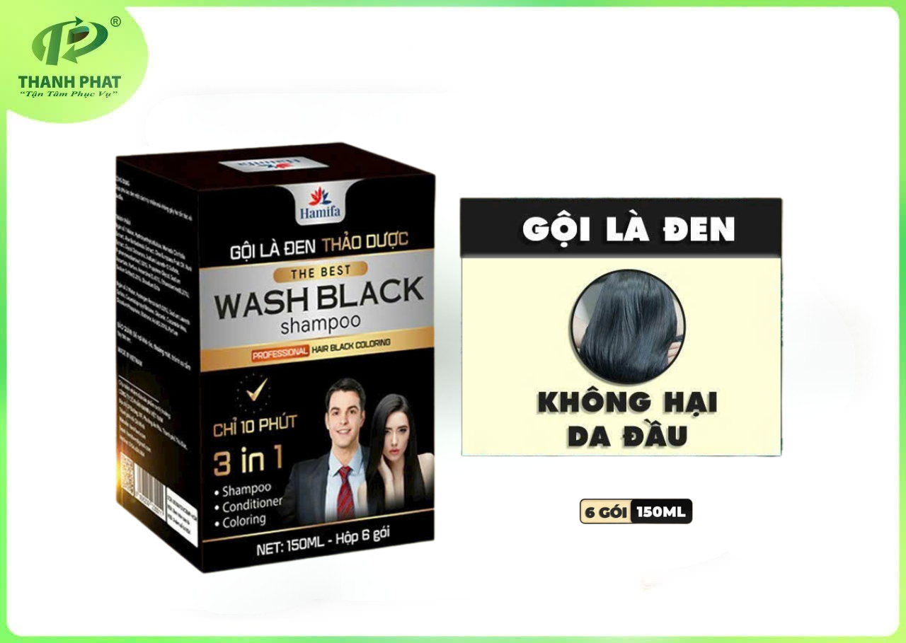Dầu Gội Thảo Dược Phủ Bạc - Gội Là Đen